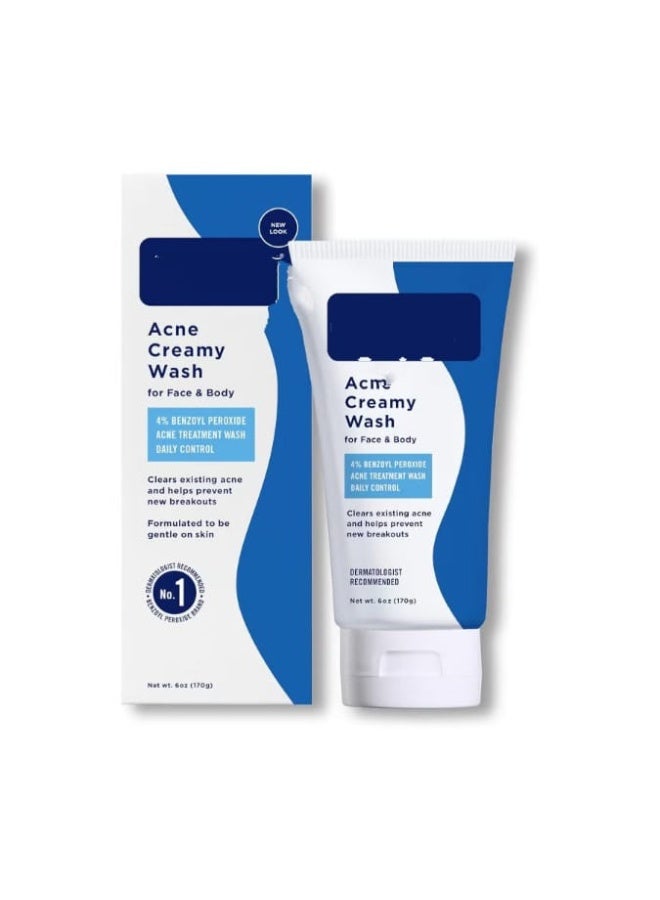 Creamy acne wash